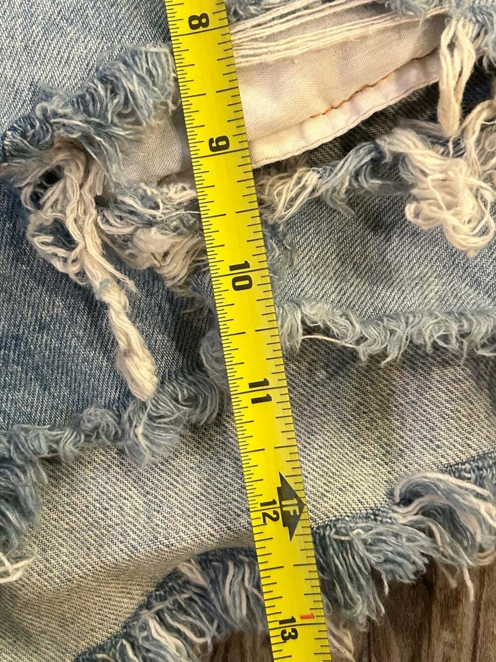 Levi's Premium 501 Original High Rise Distressed Denim Jean Shorts in Fault Line - Picture 3 of 8